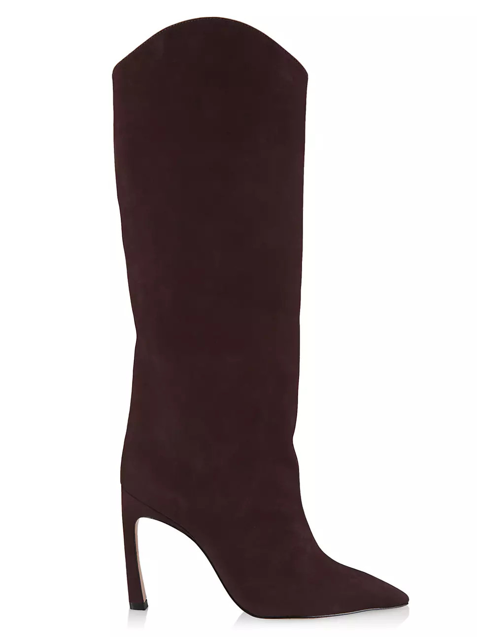 Schutz Maryana Sculpt 100MM Nubuck Knee-High Boots | Saks Fifth Avenue
