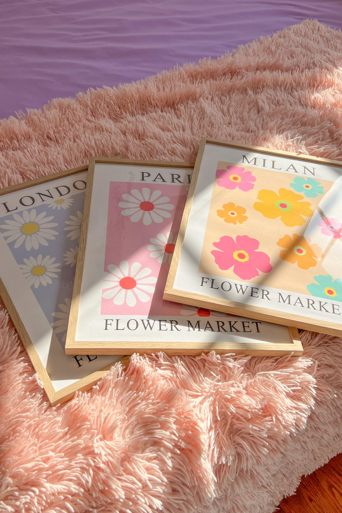 flower wall prints Matisse flower wall posters pastel posters pastel room decor wall frames wooden wall frames abstract wall art