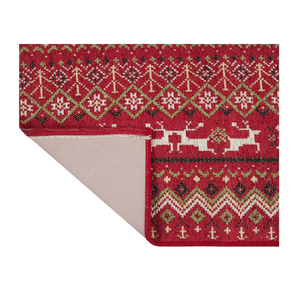 Christmas Fairisle Scatter Rug Red | Target