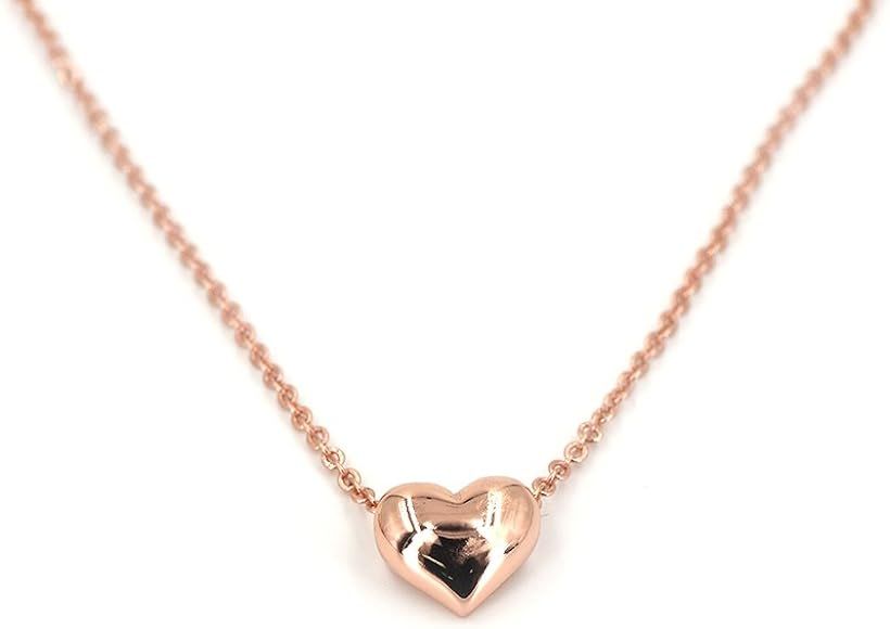 Tiny Simple Heart Necklace Mininalist for Layering | Amazon (US)