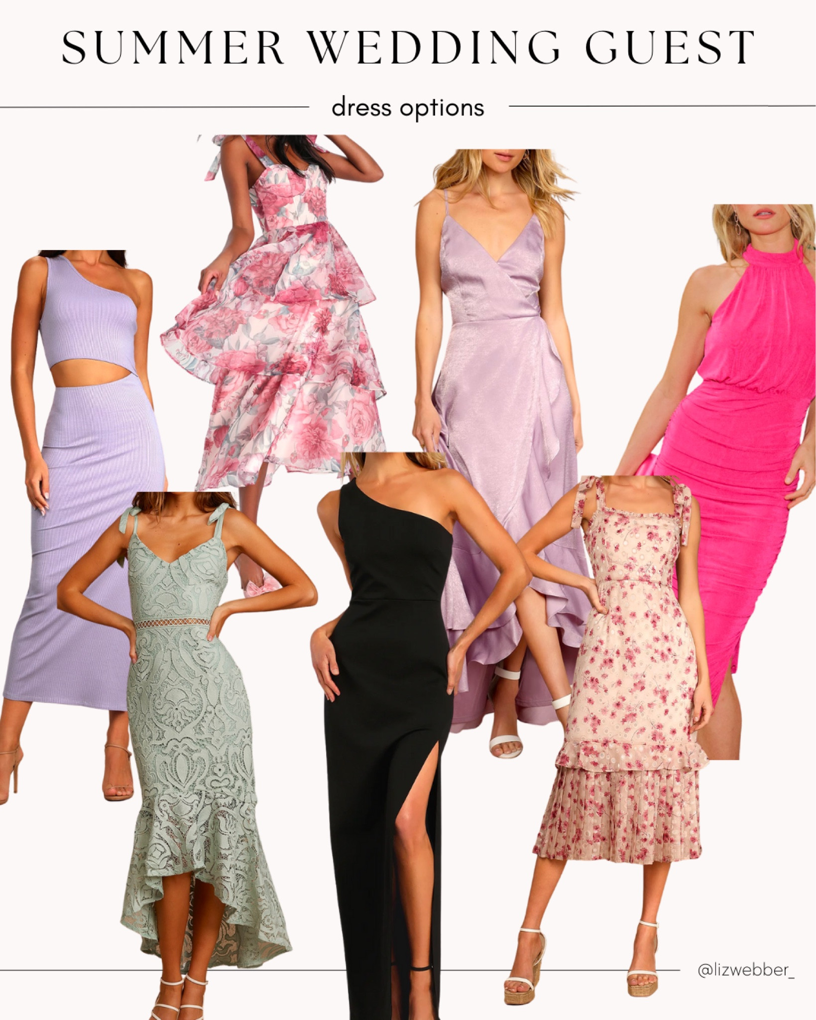Summer wedding guest dress inspo! Lulus dresses

Summer maxi dress, midi dress, cutout dress 

#LTKunder100 #LTKwedding
