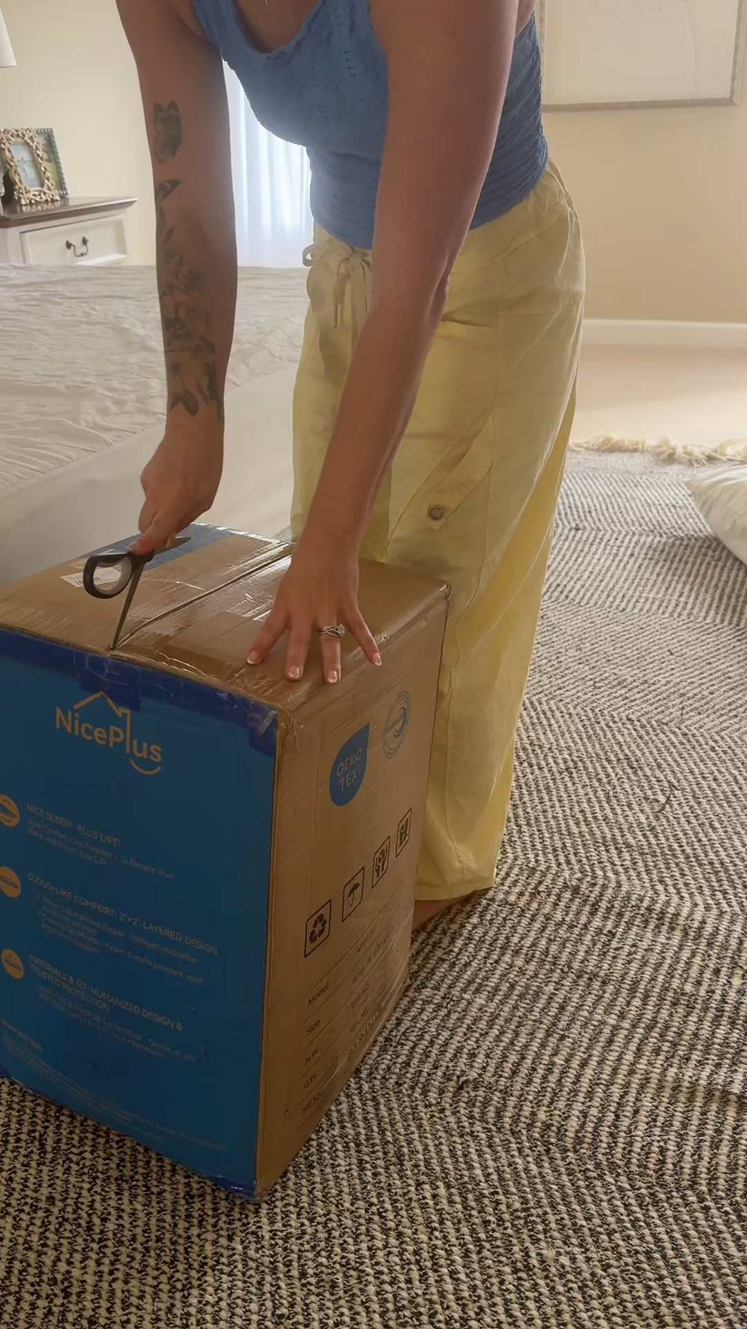 Don’t want to buy a new mattress? This mattress topper is the perfect solution! Also linked all my other bedding items.