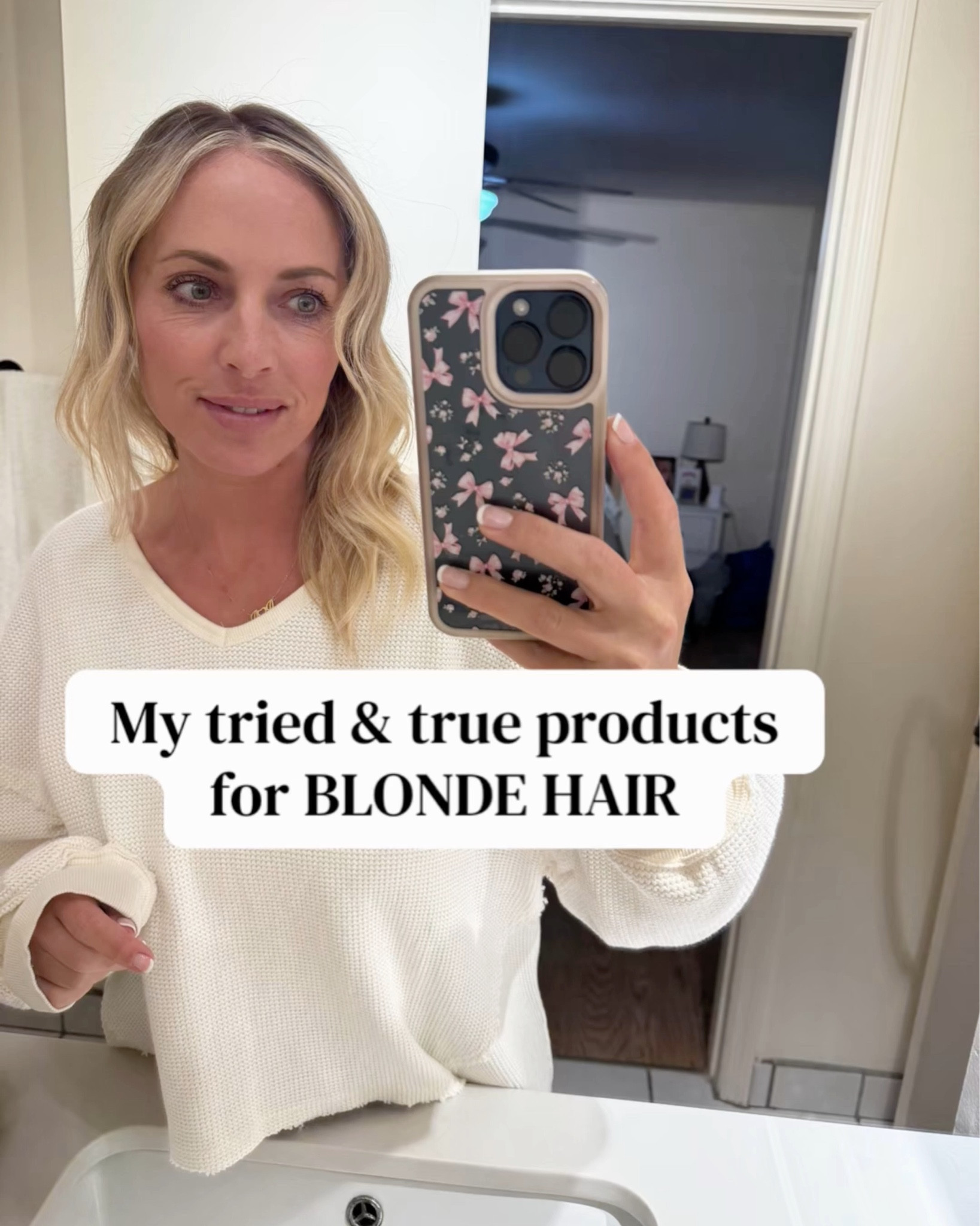 Hair care routine for blonde hair. 

#LTKdayinmylife #LTKgrwm #LTKBeauty