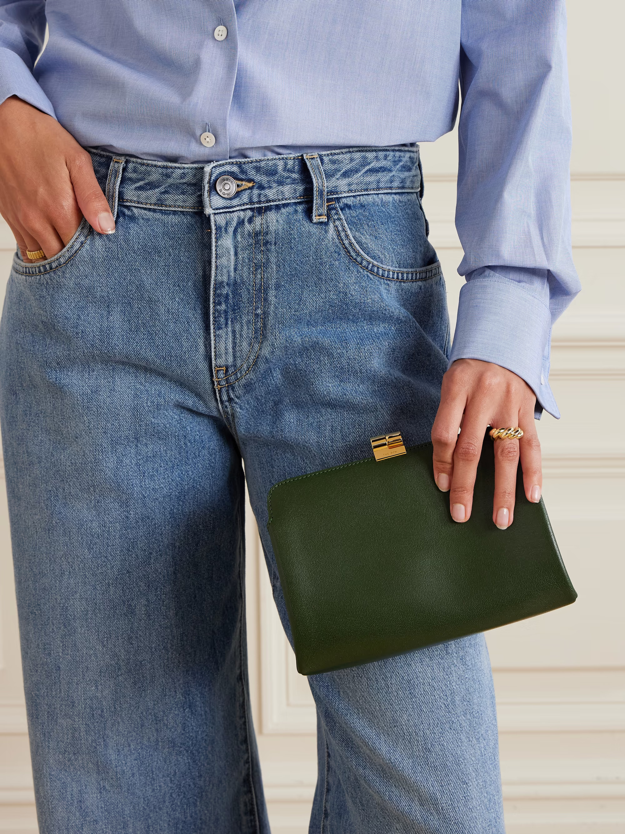 Amazon leather clutch | NET-A-PORTER (US)
