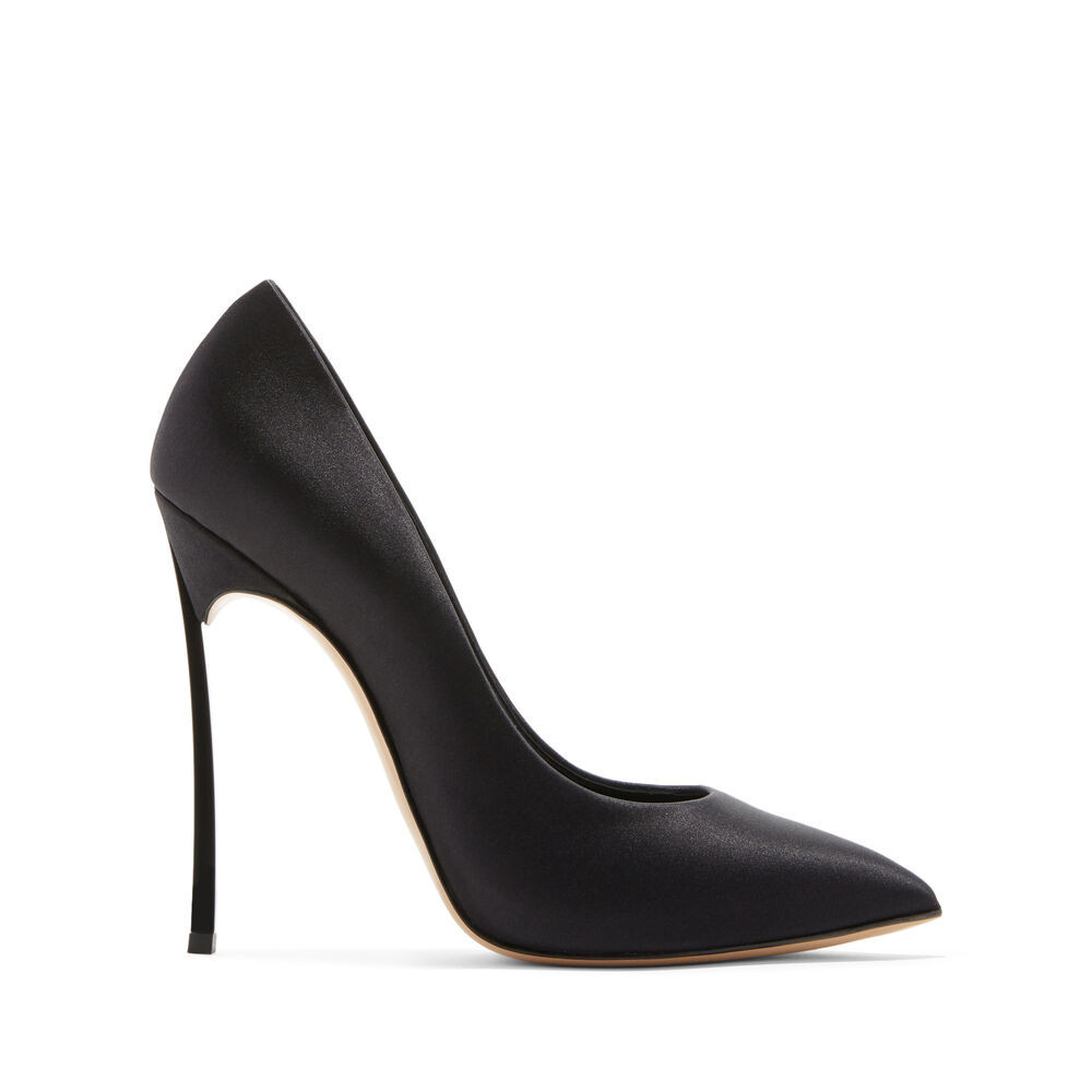 Blade Twenties Pumps in black and crystal for Women | Casadei® | Casadei