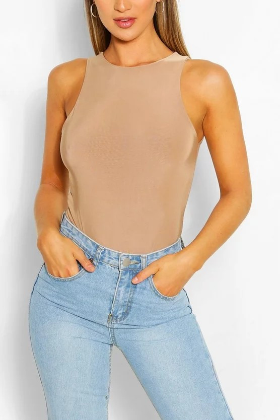 Double Layer Bodysuit | Boohoo.com (UK & IE)