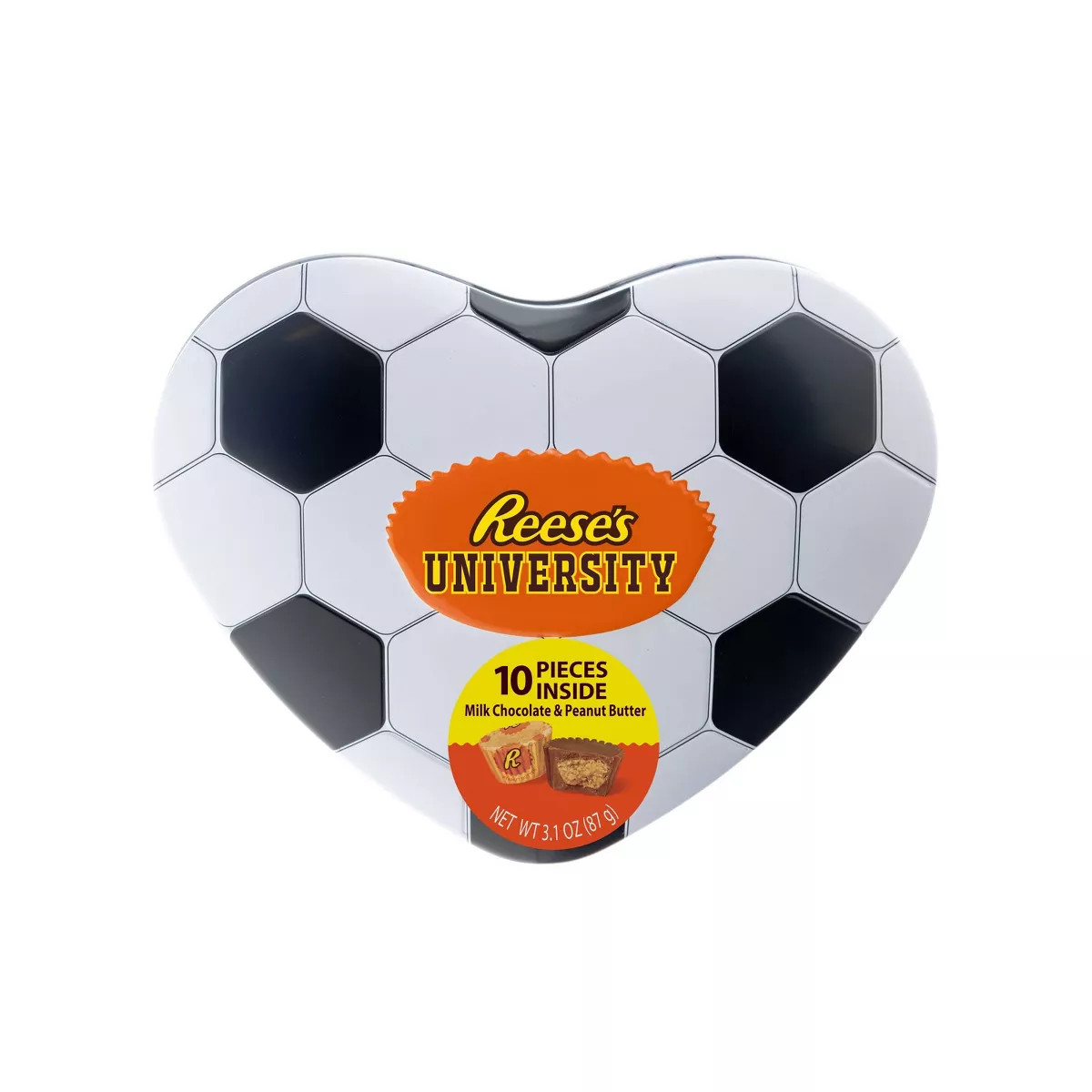 Reese's Valentine's Soccer Heart Tin - 3.1oz | Target
