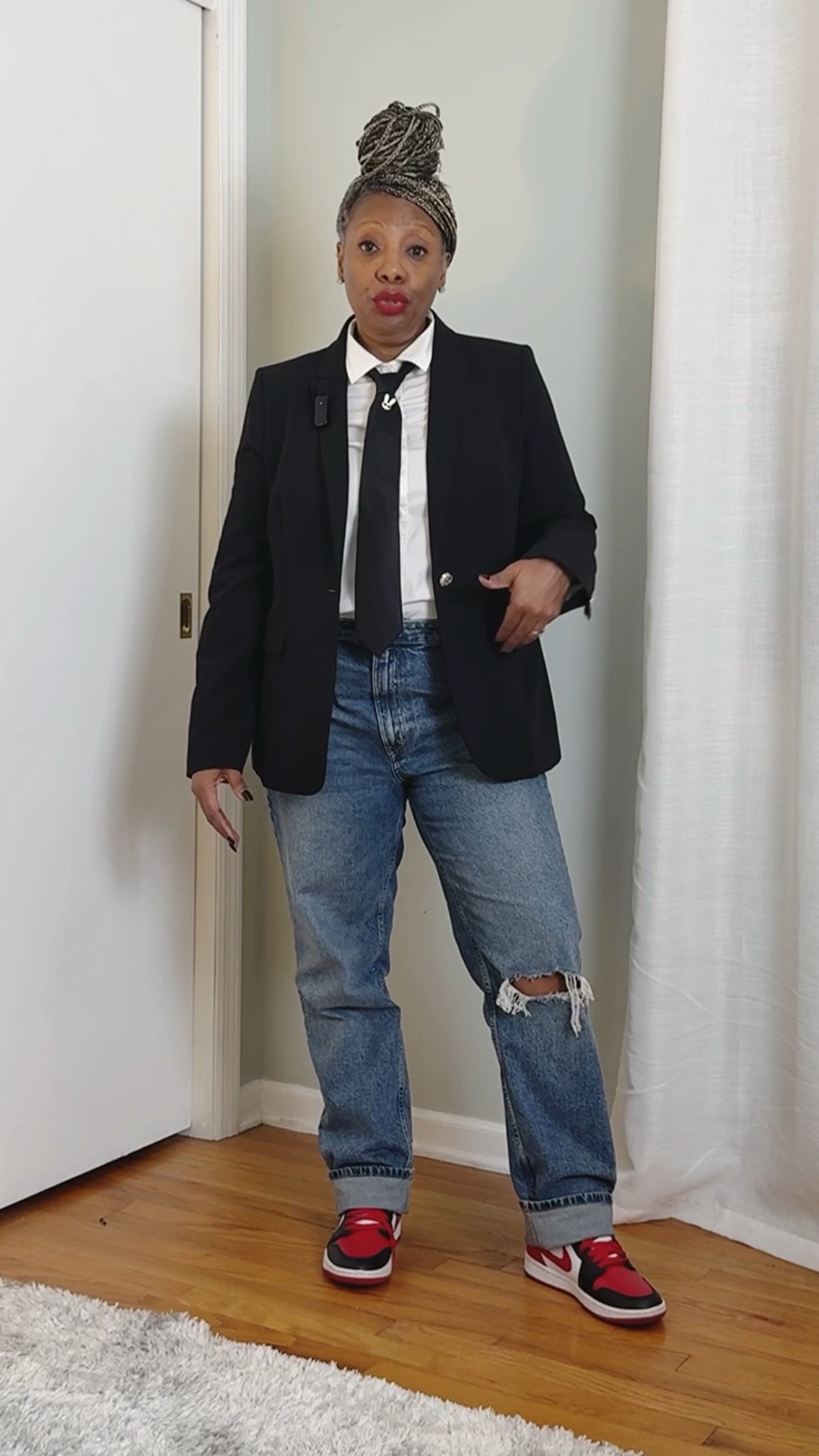 Outfits by Miki | Signature Style | Classic Me Edit. A black blazer, white shirt, and denim—this combo never misses. Effortless. Real. Timeless. It’s from an earlier YouTube shoot, but it still feels like me every time.

#LTKOver40 #LTKStyleTip #LTKMidsize