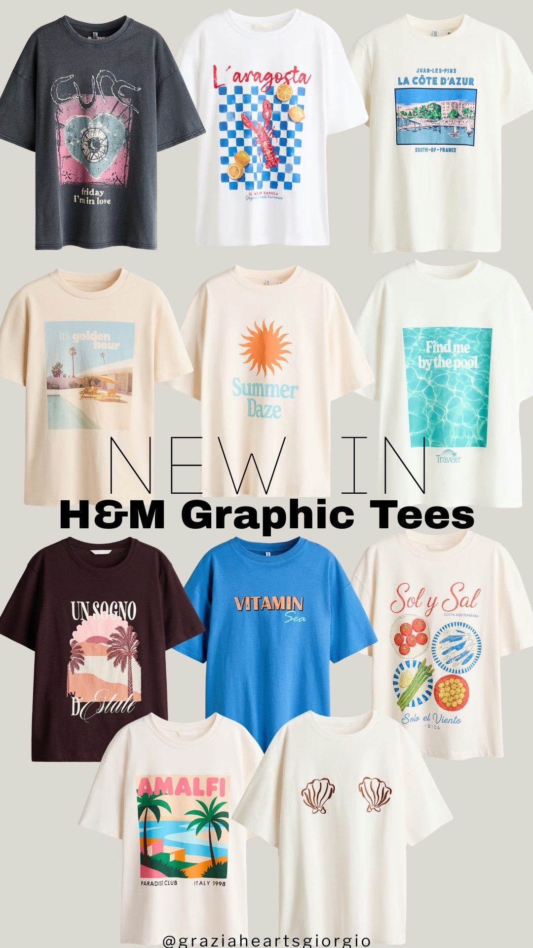 H&M Graphic Tees - New Arrivals 
.
#hmxme