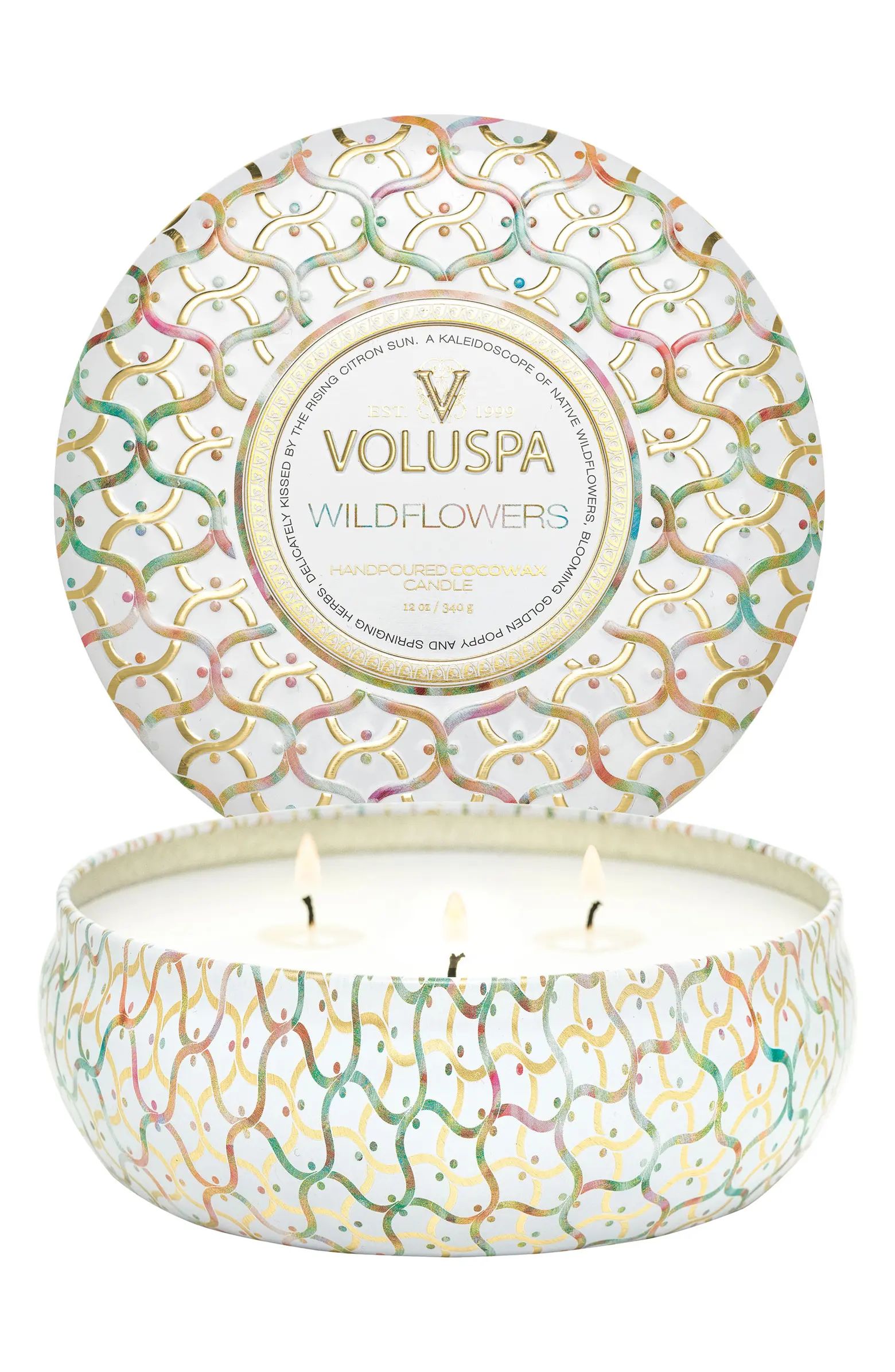 Voluspa Wildflowers 3-Wick Tin Scented Candle | Nordstrom | Nordstrom