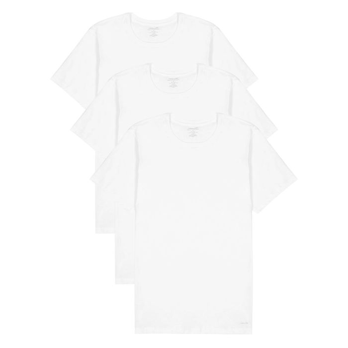 Calvin Klein White Cotton-jersey T-shirt - Set Of Three | Harvey Nichols (Global)