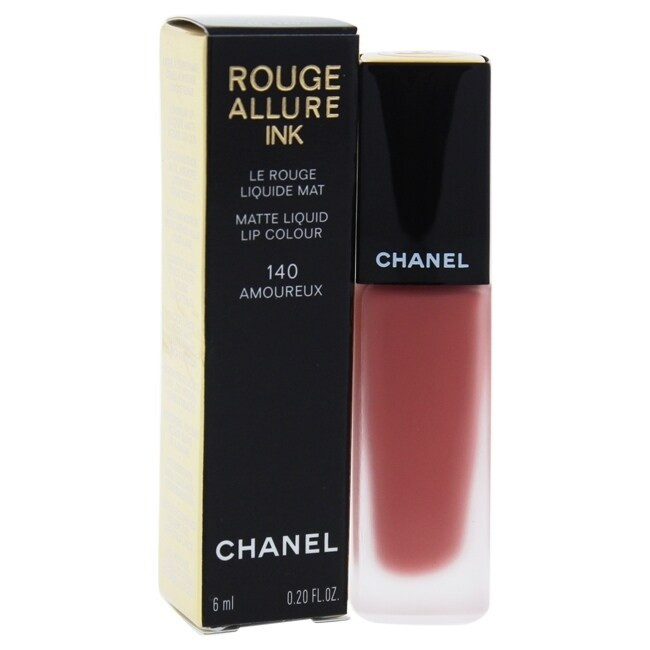 Chanel Rouge Allure Ink Matte Lip Color 3.5 g 140 Amoureux (Black/Pink - Lipstick - Matte - 1 Piece) | Bed Bath & Beyond