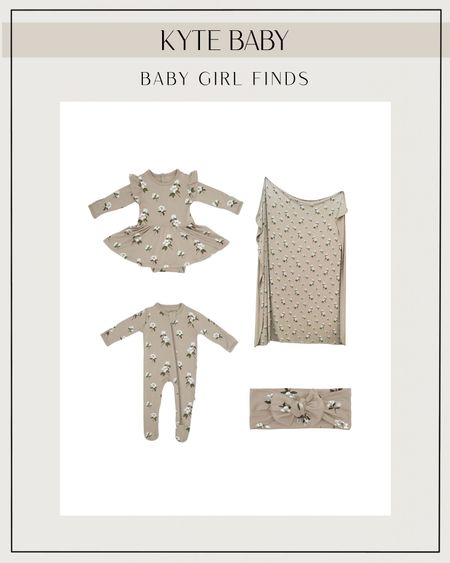 Kyte Baby floral baby girl outfits. Newborn swaddle. Baby headband. Footed pajamas 

#LTKbump #LTKbaby #LTKkids