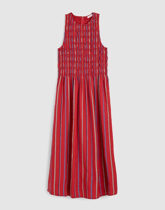 Smocked Racerback Midi Dress | Madewell