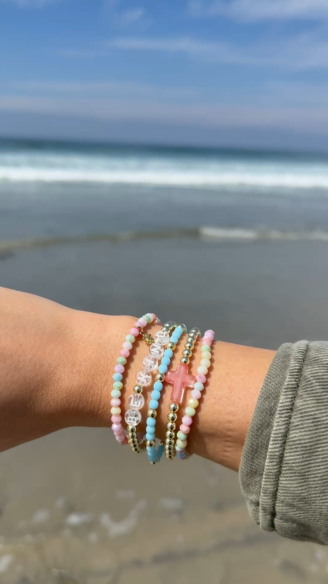 bracelet stack of the day 🩷

#LTKTravel #LTKdayinmylife #LTKSeasonal