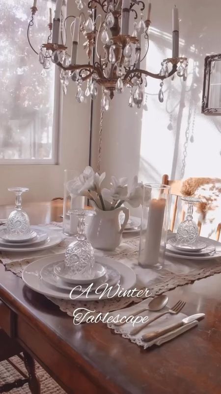 Winter Tablescape more on countrychichomes.com

#LTKU #LTKhome #LTKFind