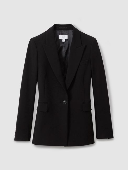 Tailored Single Breasted Suit Blazer in Black | Reiss US