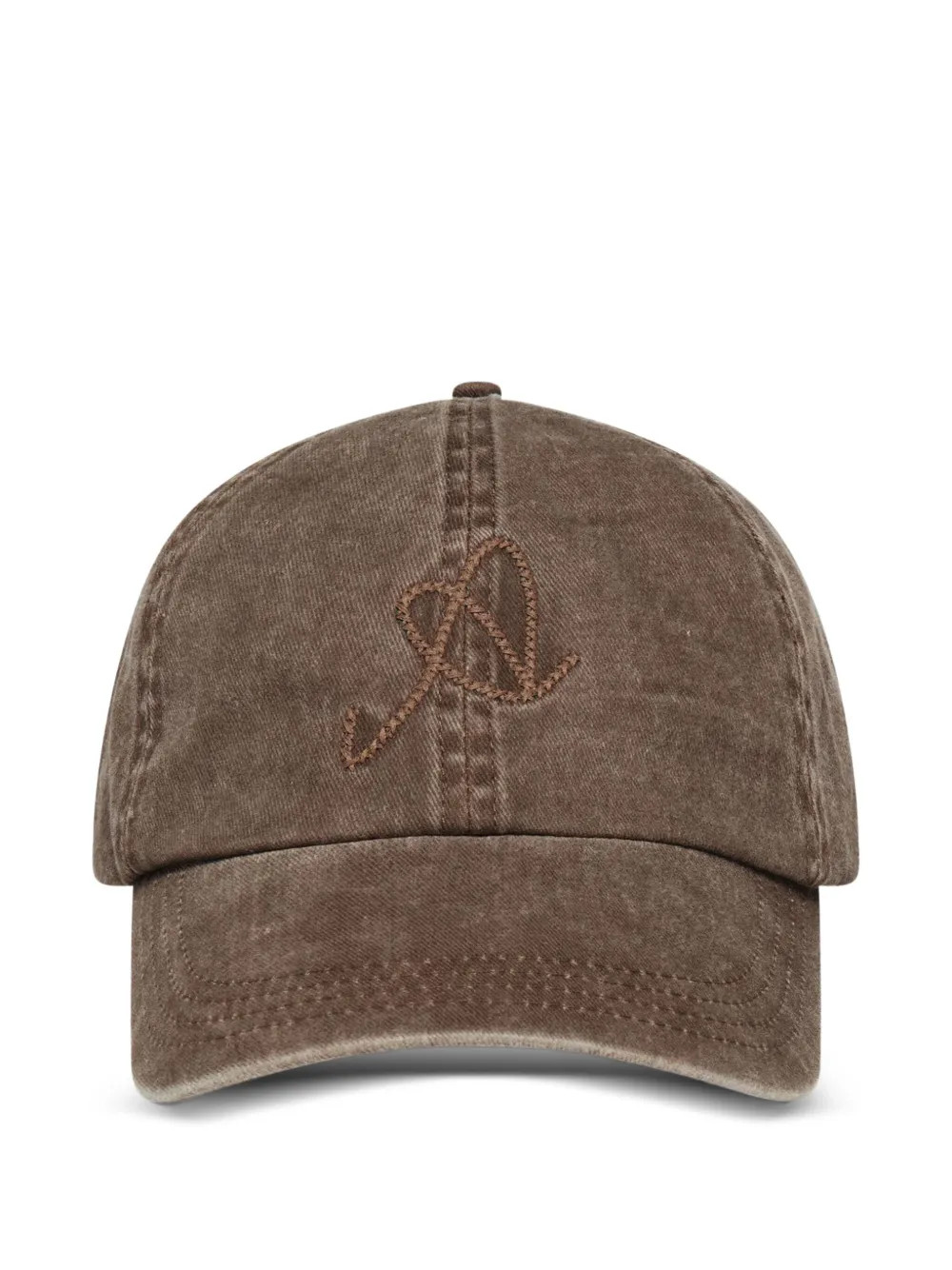 Axel Arigato The Scrible A Embroidered Baseball Cap | Brown | FARFETCH UK | Farfetch Global