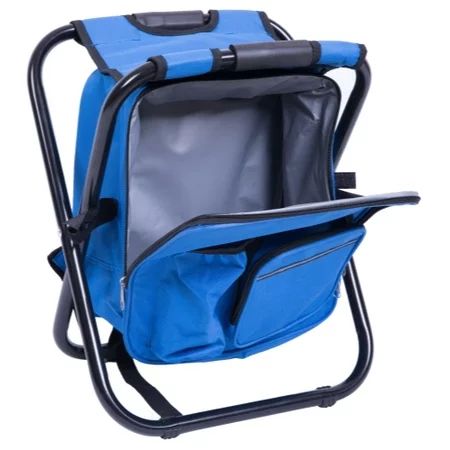 Folding 3 in 1 Stool / Backpack / Cooler Bag, Blue | Walmart (US)
