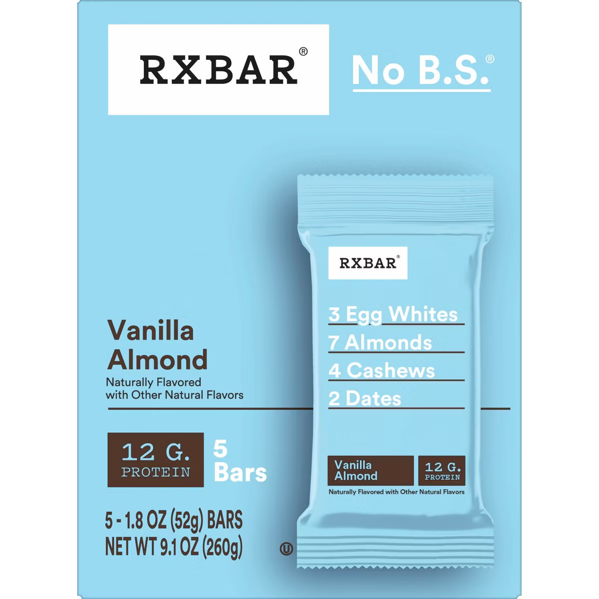 RXBAR Vanilla Almond Protein Bars - 5ct/9.1oz | Target
