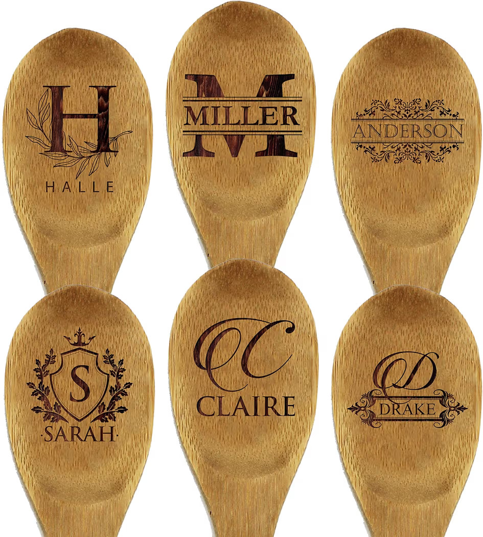My Personal Memories Custom Engraved and Personalized Bamboo Wood Kitchen Spoon - Cooking Party F... | Amazon (US)