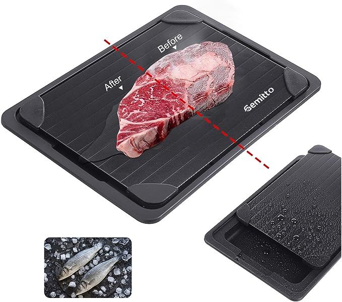 GEMITTO Fast Defrosting Tray for Meat, Aviation Aluminum Rapid Thawing Plate for Faster Defrostin... | Amazon (US)