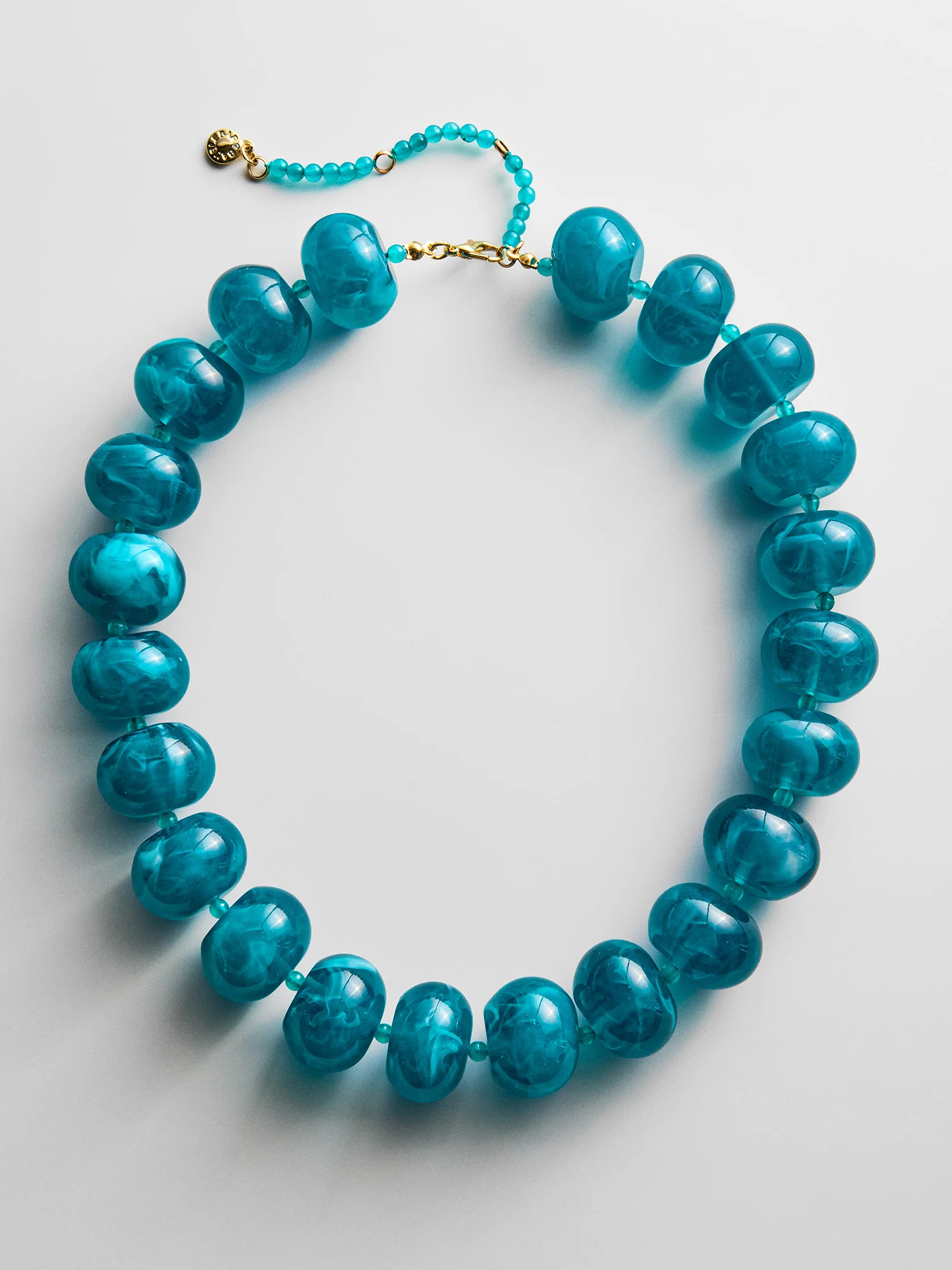 Joan Semi-Precious Necklace - Blue Chrysocolla | BaubleBar