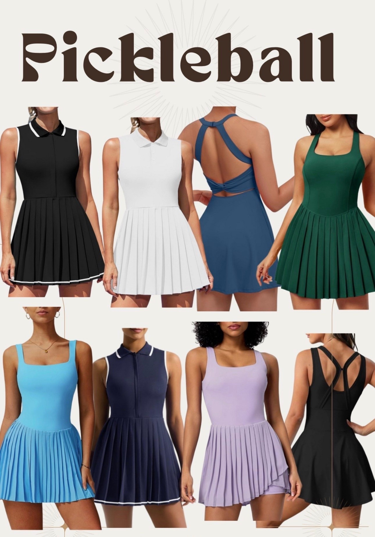 My go to pickleball outfit is a tennis style dress! Don’t have to think about it, you’re ready in 5! Obsessed with all of these for spring and summer! 

pickleball | tennis dress | athletic outfit | amazon finds | affordable fashion | seasonal outfits 

#LTKStyleTip 

#LTKfitnessgoals #LTKActive #LTKSeasonal