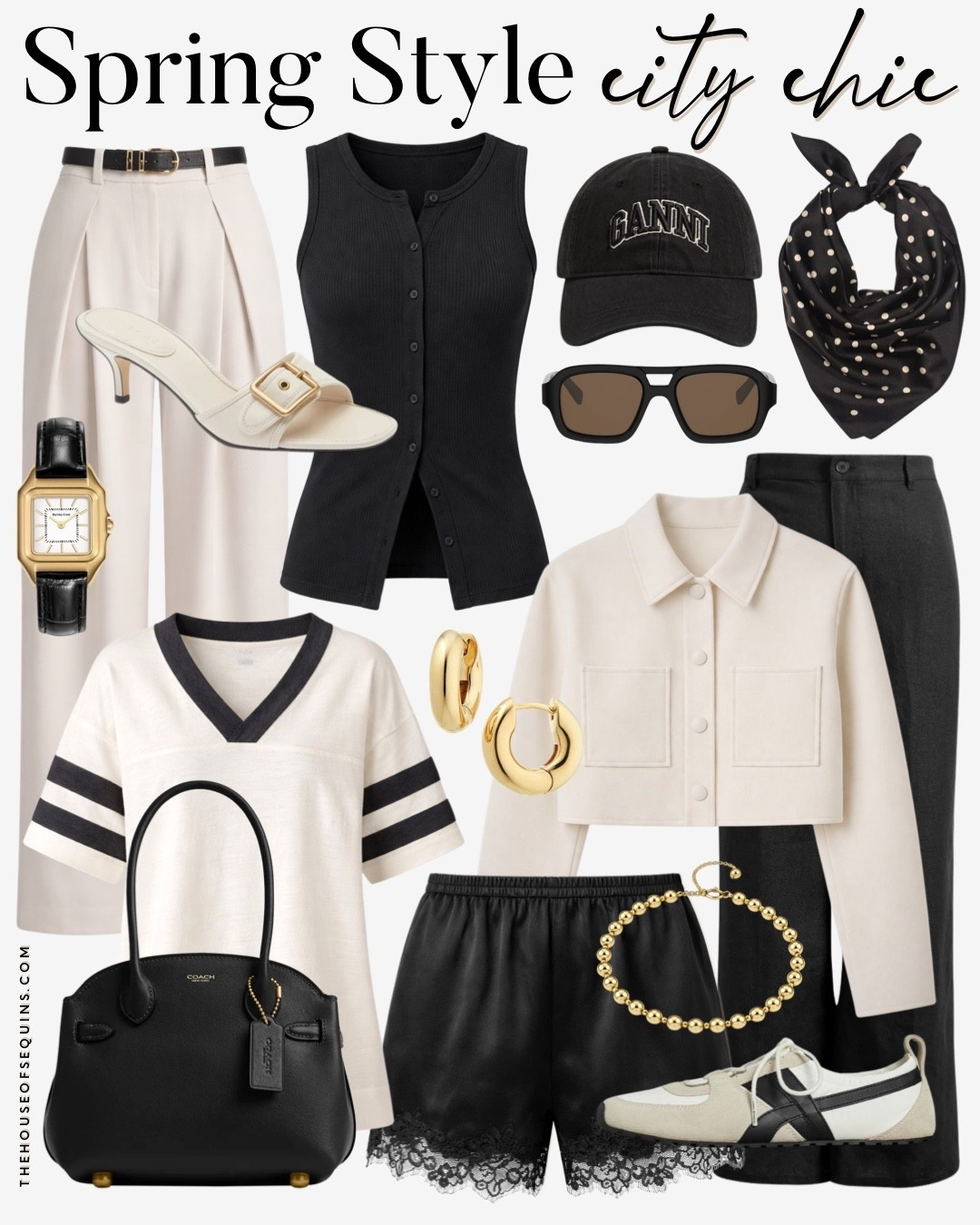 Shop Nordstrom spring outfits and new arrivals! Chic date night outfits, work outfits, 90s neutral looks, linen pants, pleated pants, lace shorts, Coach bag, cropped jacket, Tory Burch sneakers

#LTKMidsize #LTKWorkwear #LTKOver40