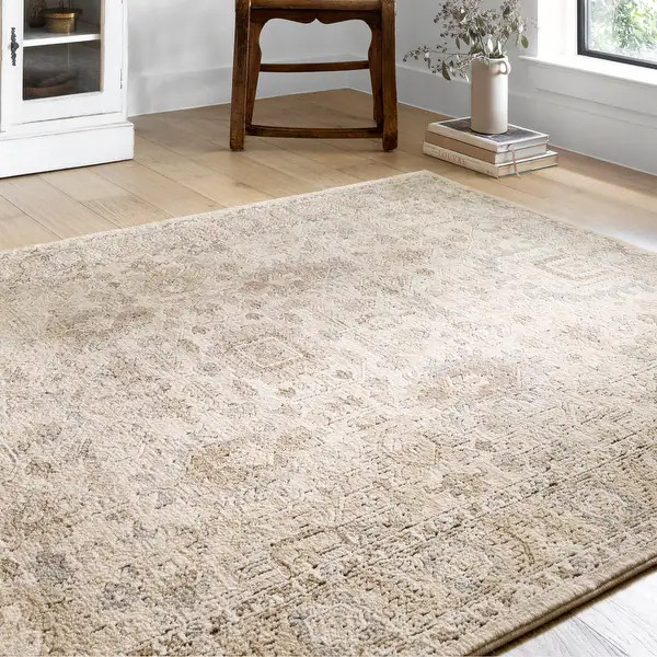 Alexander Home Josefina Ornamental Ironwork Traditional Rug | Bed Bath & Beyond
