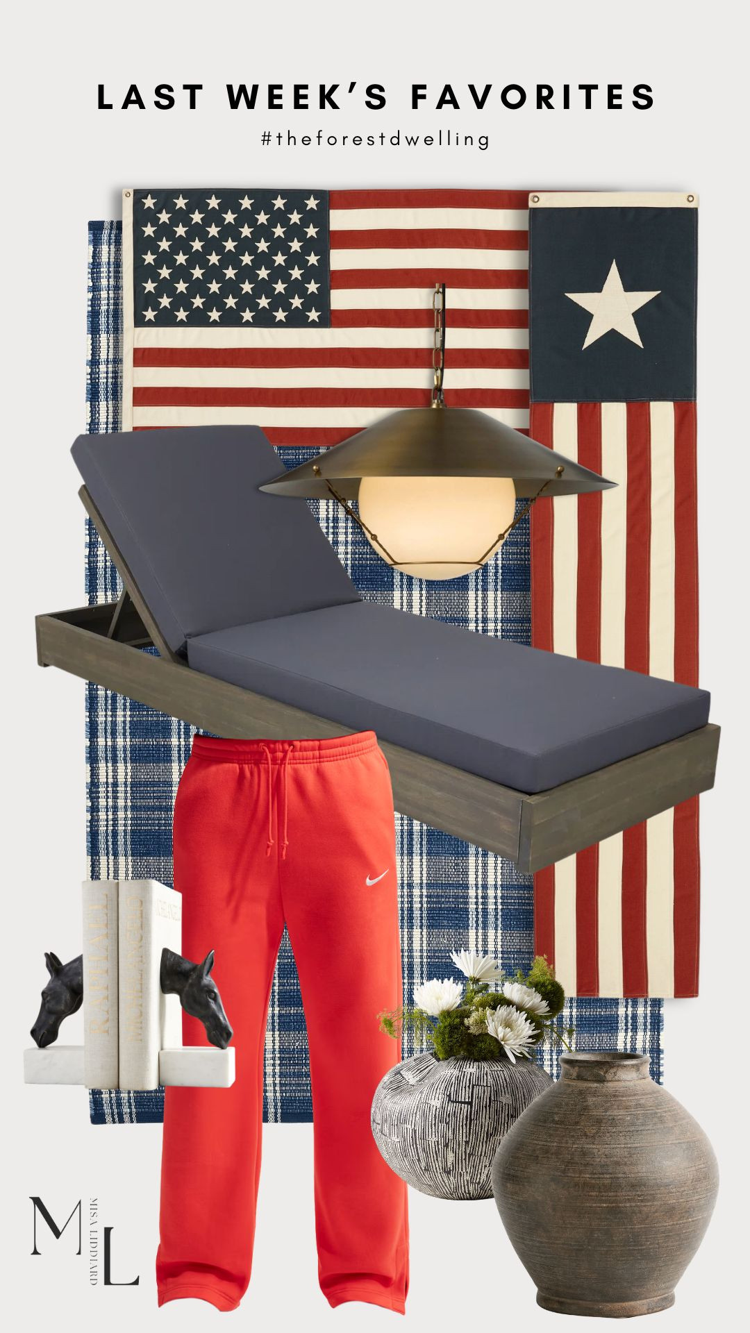 Sharing last week's faves! These sweatpants are my go-to. High waisted. Wide leg. I hang dry to keep the length. Lots of colors to choose from. The Heritage Collection looks so good for the Fourth of July. I styled the banner flags on each side of my front door.  

 #LTKdayinmylife #LTKSeasonal #LTKHome