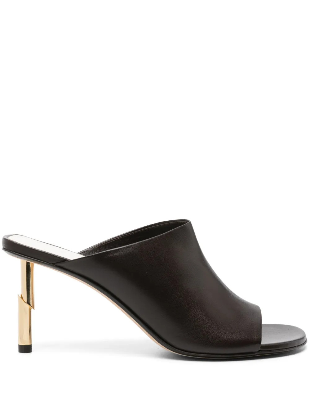 Lanvin Sequence 75mm Leather Mules - Farfetch | Farfetch Global