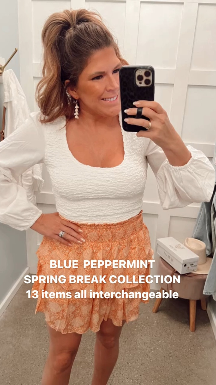 Best way to pack for spring break…find items that intermix! Here are 13 items from @bluepeppermint that are all interchangeable and perfect for vacation and summer!  All items linked on my @ltk page and you can use SHELLY15 at checkout for 15% off! 


#LTKtravel #LTKstyletip #LTKFind