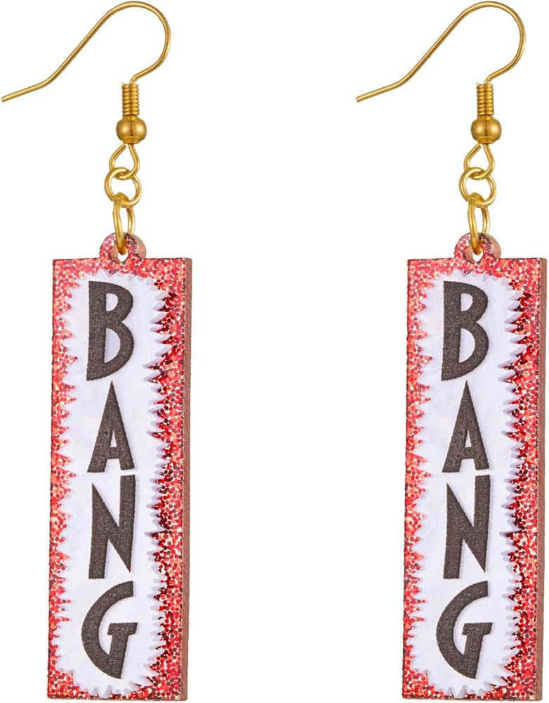 BANG Western Earrings Western Cowboy Inspired Earrings Jewelry for Fans Party Dress Outfit Merch. | Amazon (US)