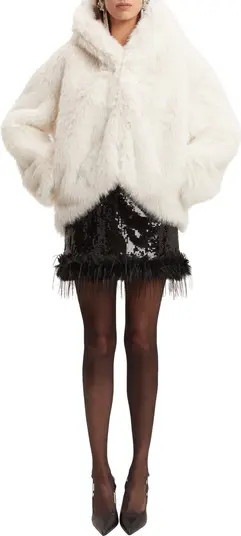 Bardot Callan Hooded Faux Fur Jacket | Nordstrom | Nordstrom