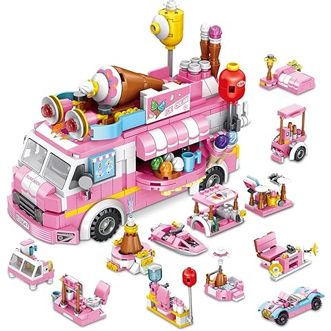 Ice Cream Trucks Building Toys for 6, 7, 8, 9, 10+ Year Old Kids Girls Boys, 25 Models STEM Proje... | Amazon (US)