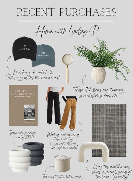Sharing some of my favorite recent purchases.  After hunting for the perfect wide-legged cargo pants, I’ve found them and have been wearing them constantly.  The magnifying glass is one of my favorite decorative items.  Love that you can place it down on top of a stock of books.  Also, these 49” stems are AMAZING.  

#LTKover40 #LTKfindsunder100 #LTKhome