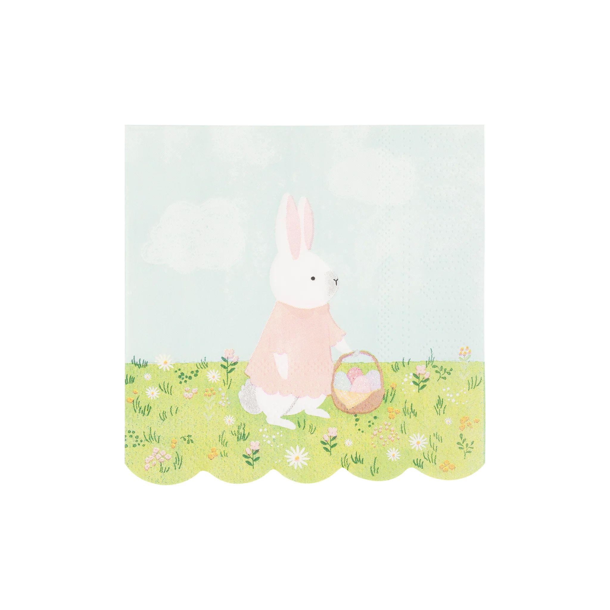 Bunny Cottage Paper Cocktail Napkin | My Mind's Eye