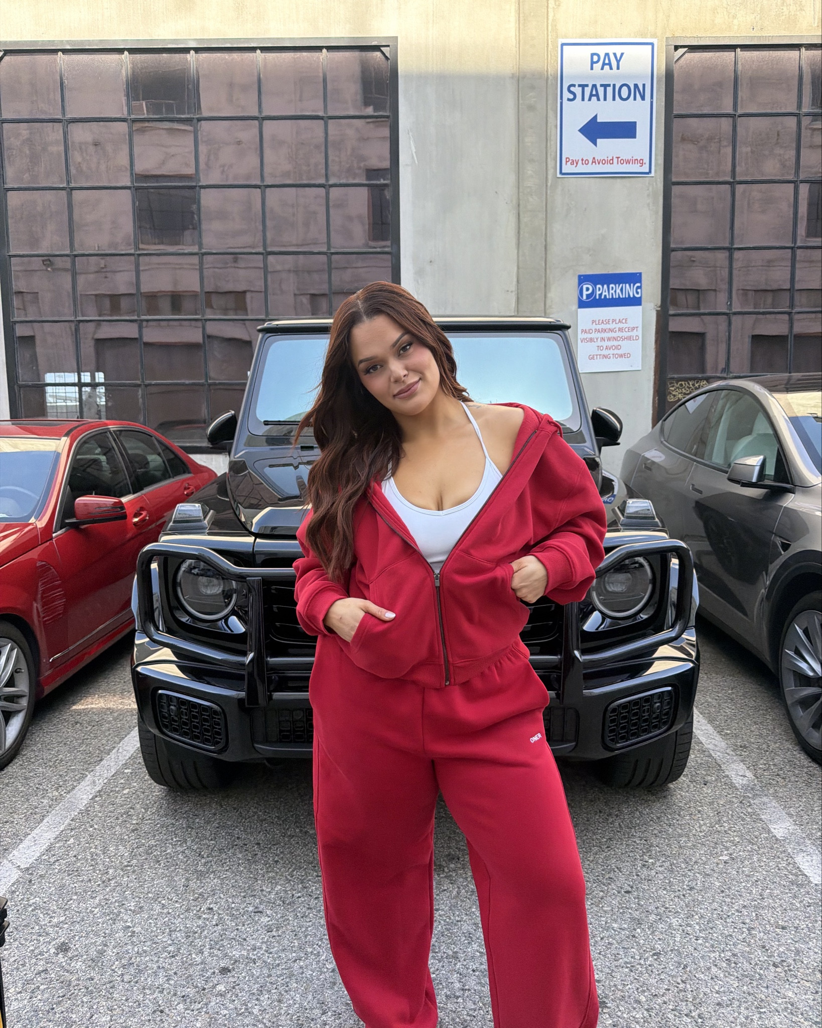 wearing a size large in bottom and medium jacket! 