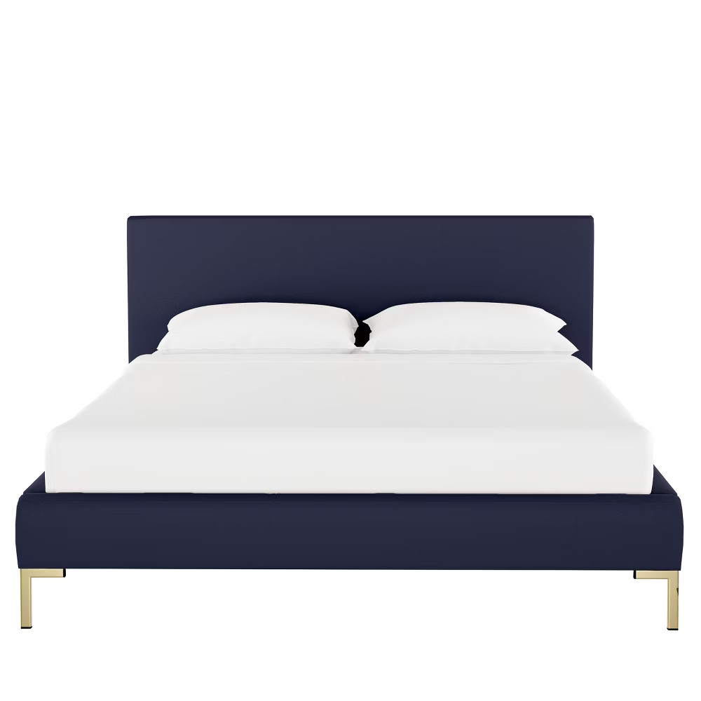 Platform California King Bed Velvet Navy - Opalhouse | Target