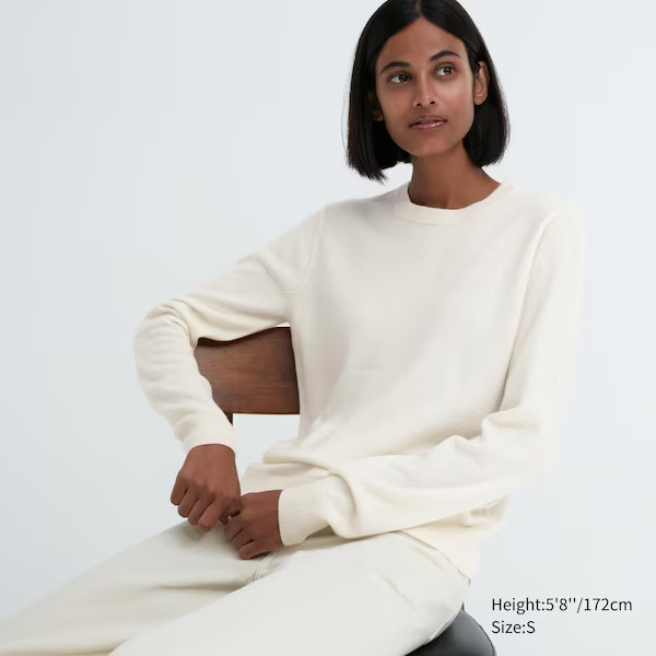 Cashmere Crew Neck Long-Sleeve Sweater | UNIQLO (US)