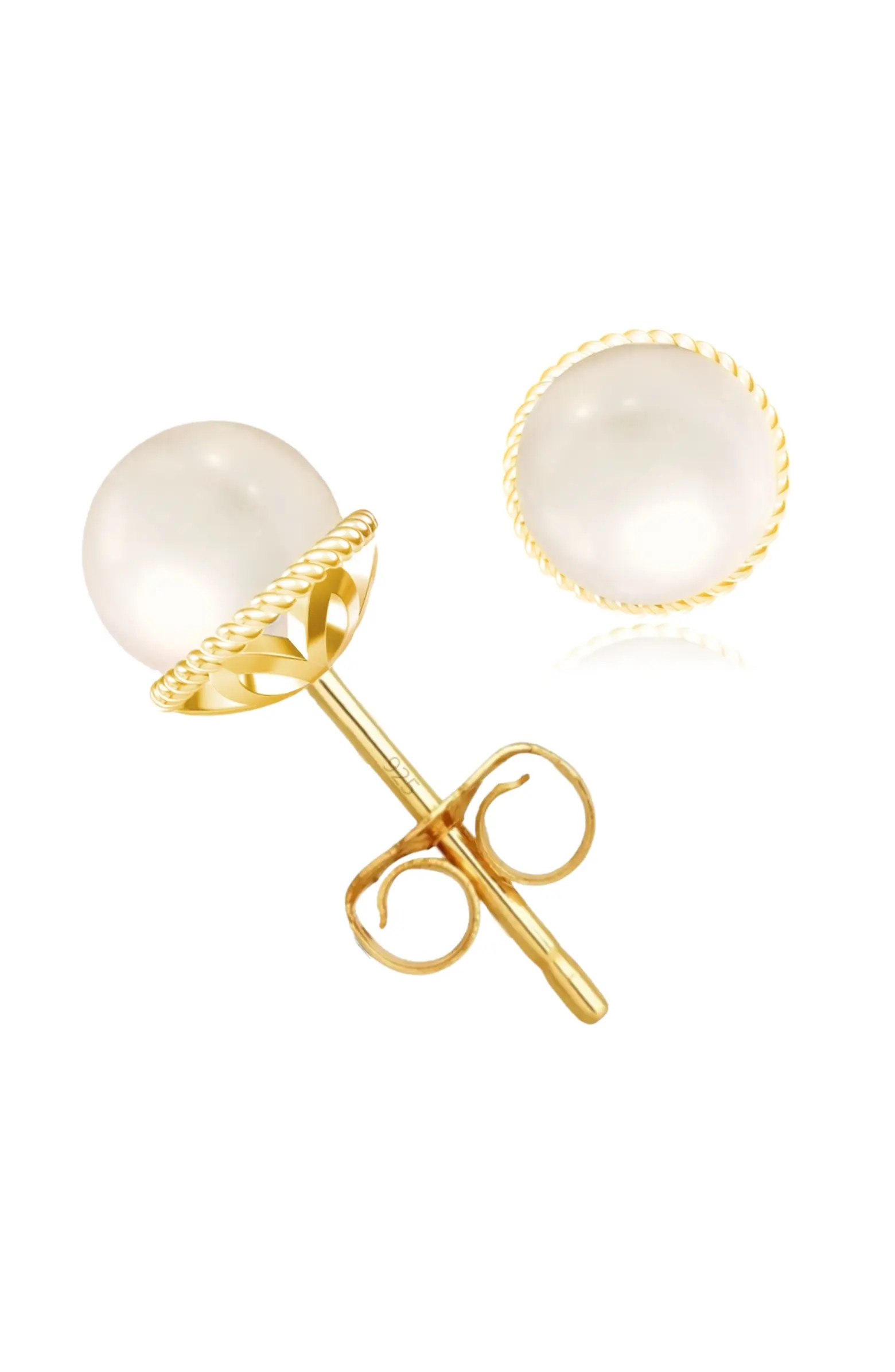 Sterling Silver Shell Pearl Earrings | Nordstrom