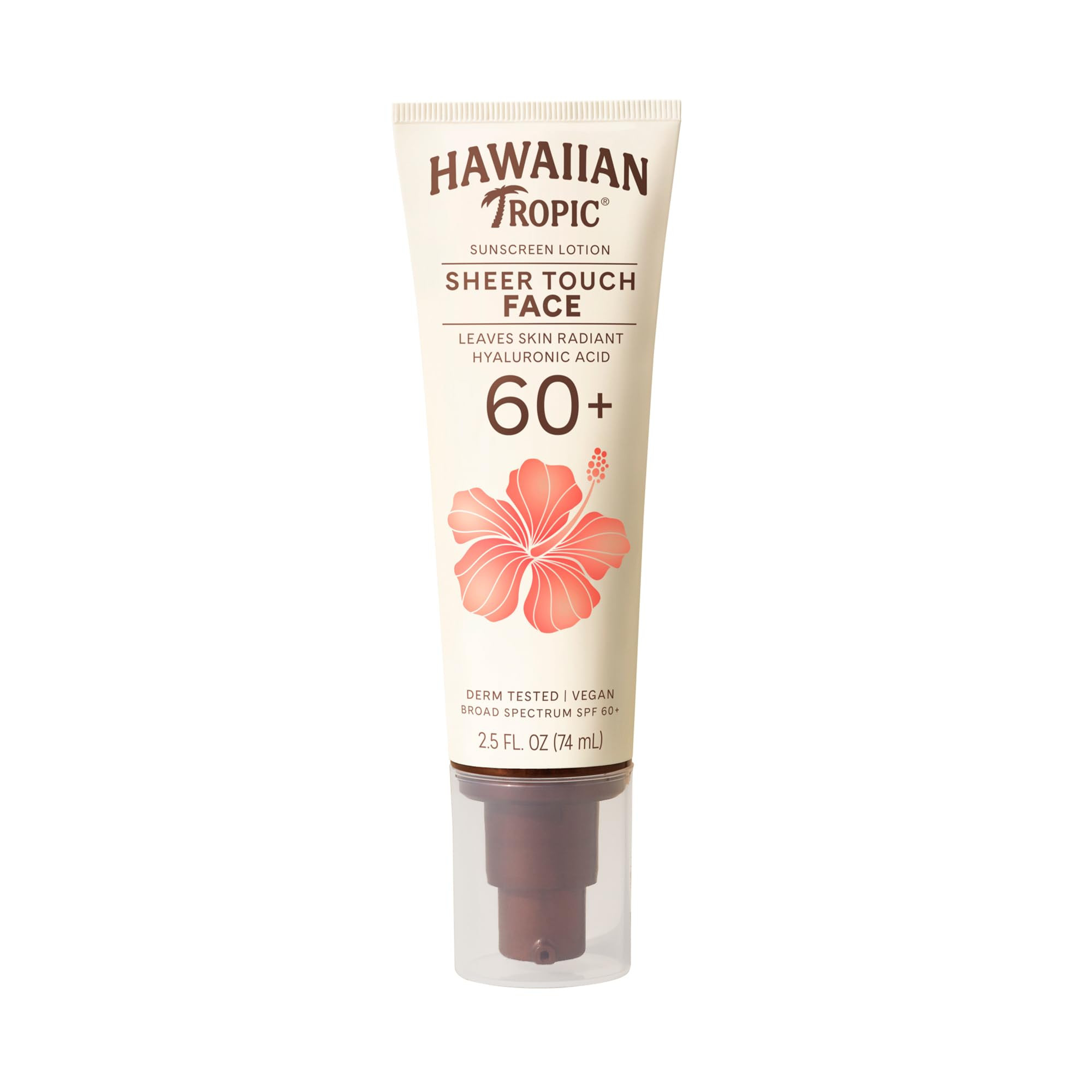 Hawaiian Tropic Sheer Touch Face Sunscreen Lotion SPF 60, 2.5 Fl Oz | Travel Size Sunscreen for F... | Amazon (US)