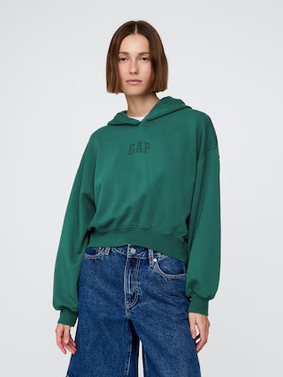 VintageSoft Crop Logo Hoodie | Gap (US)