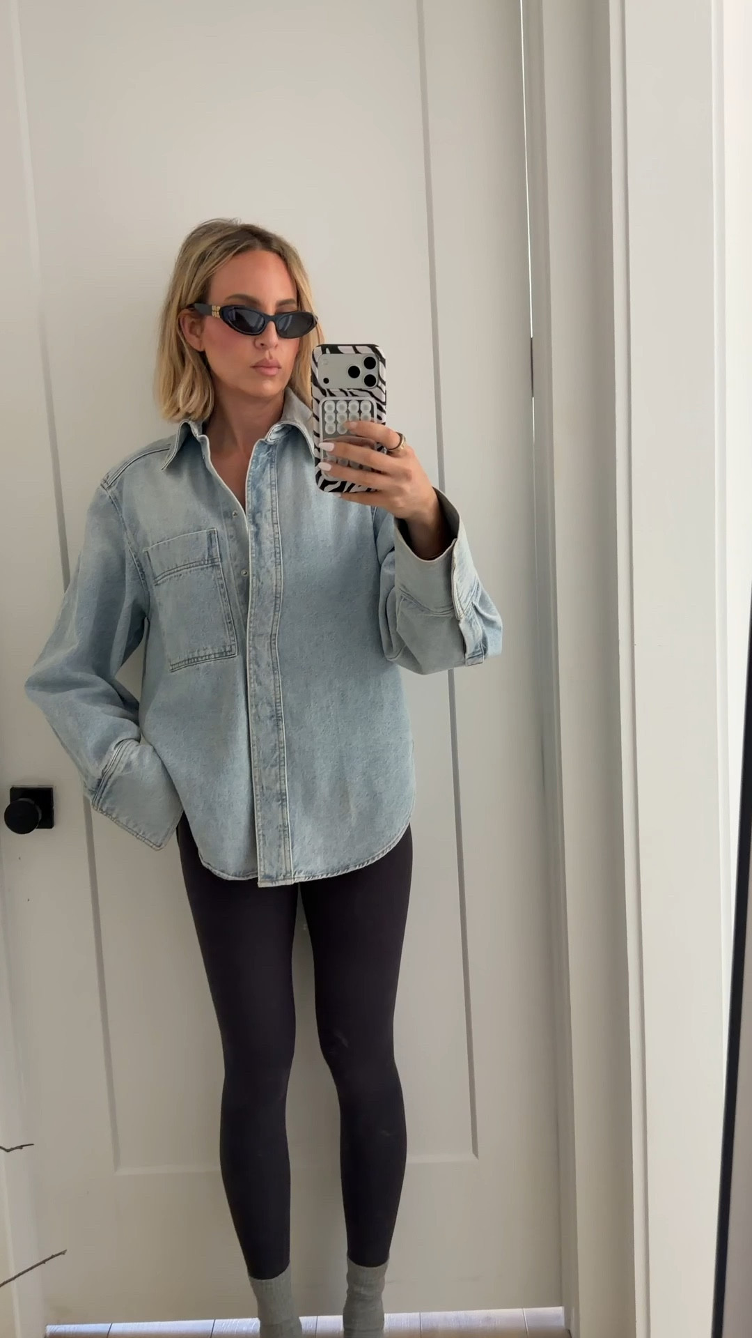 My denim jacket is sold out but the one I linked looks identical. wearing an xs in the leggings and a small in the bra 

#LTKfitnessgoals #LTKootd #LTKTall