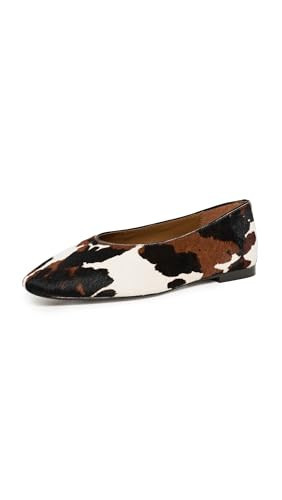 Madewell Women's The Mylie Ballet Flats in Haircalf, Dark Carob Multi, 7.5 Medium US | Amazon (US)
