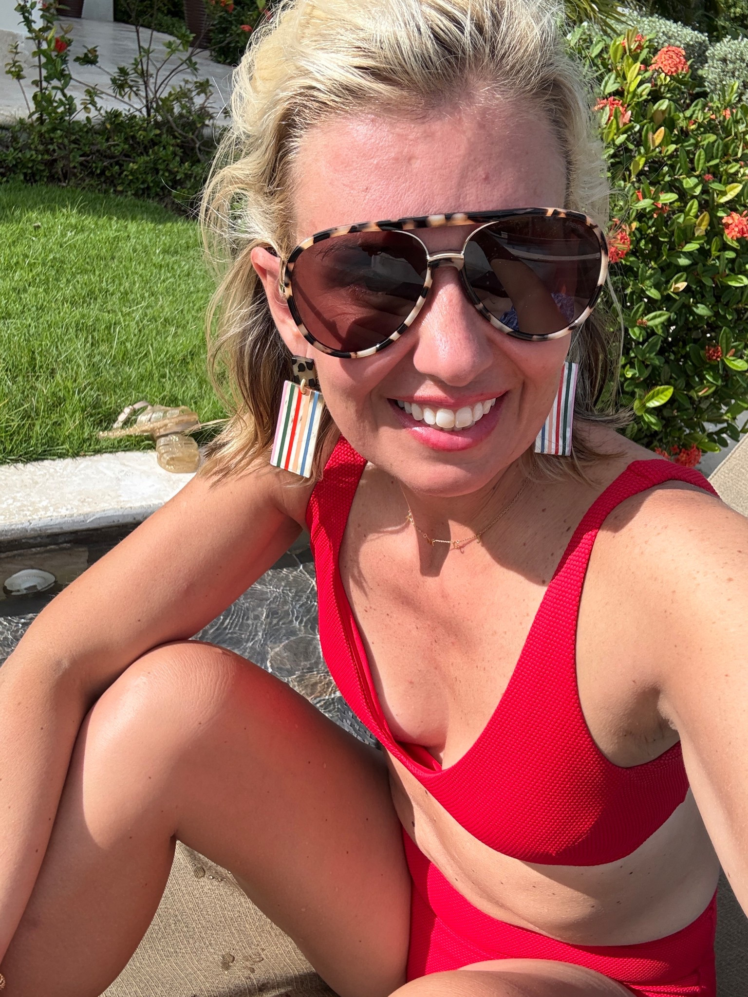 One of my favorite suits! 

S top 
M bottom



#LTKTravel #LTKSaleAlert #LTKOver40