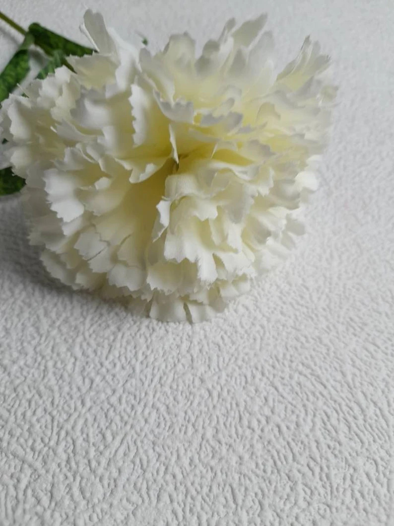 Artificial Carnation Artificial White Carnation Faux White | Etsy | Etsy (US)