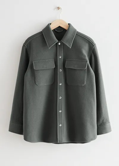 Oversized Wool Blend Overshirt | & Other Stories (EU + UK)