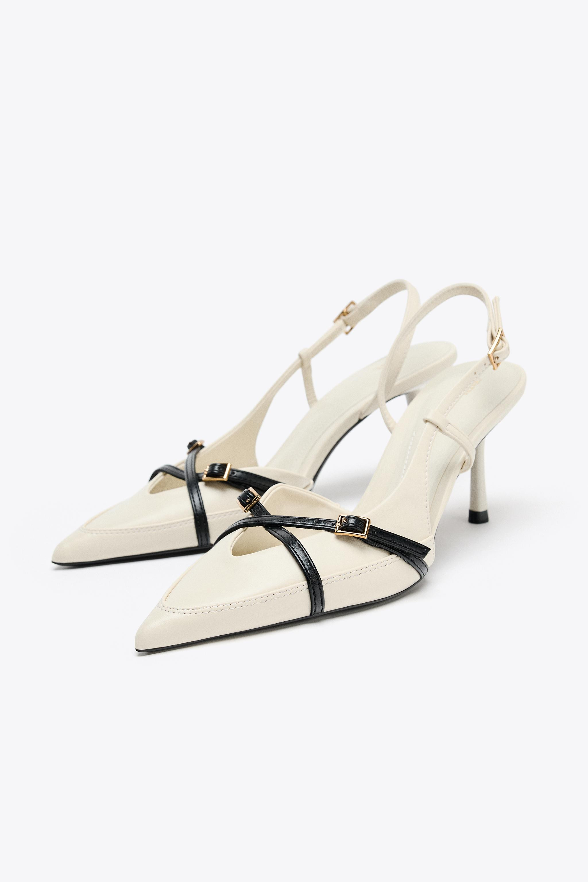 STRAPPY HEELED BUCKLED SHOES | Zara UK